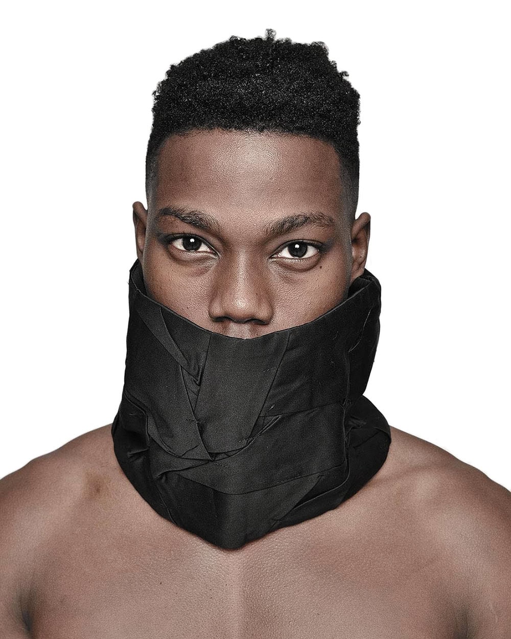 Crushed-Tech Neck Warmer - MINOAR.COM