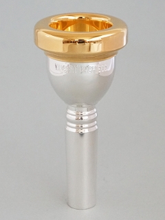 Bachバックトロンボーンマウスピース 12C 細管用 金メッキ Bach
