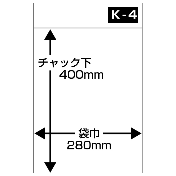 K-4 セイニチ ユニパック #6651100 100枚入 - 【Nagatoyaオンライン