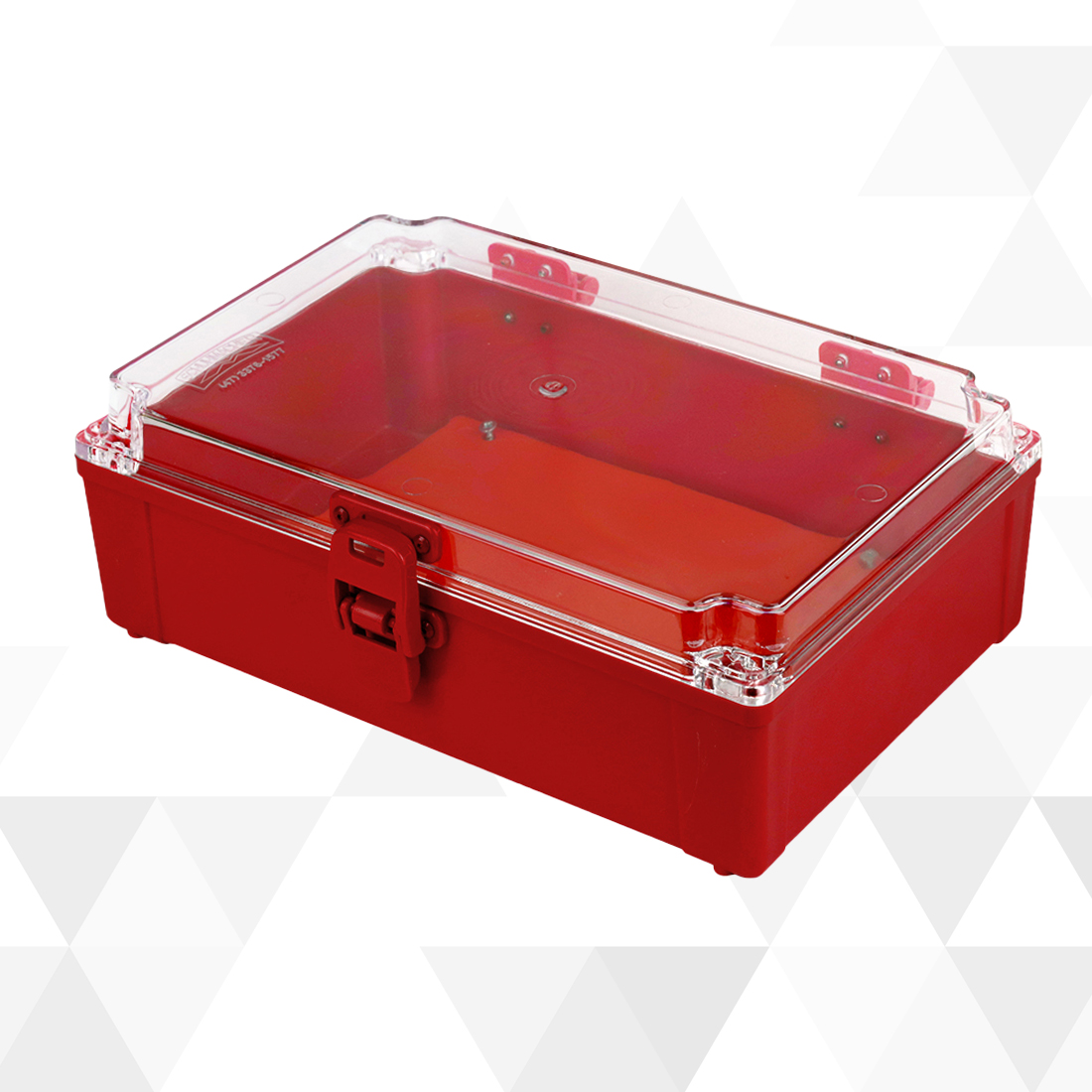 Quadro Plástico 280x180x90MM Vermelho/TR DF IP65 - Schuhmacher