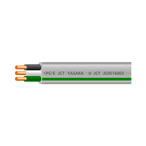 VVF 3C X 2.0mm Gライン(黒・白・緑) 100m巻: 電線・ケーブル - 蛙屋