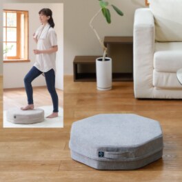 ジムテリア お部屋に溶け込む クッション型トランポリン シェイプ