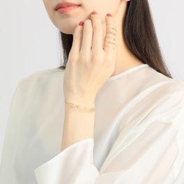 フルーフ 18K ダイヤモンド フラワーデザイン フレキシブルリングへ