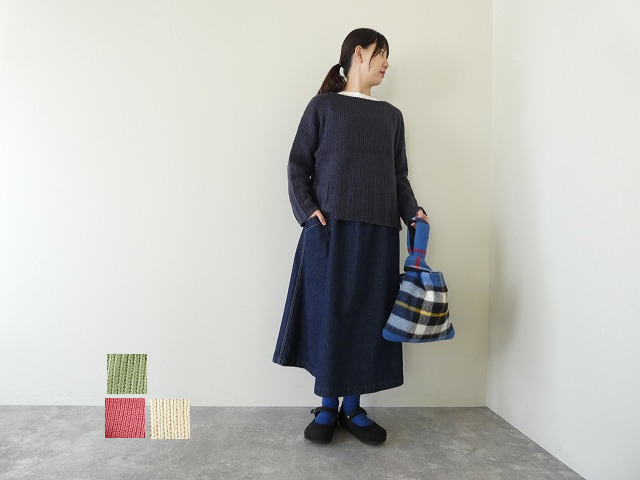 mao made(マオメイド) SIMPLE IS THE BEST!ボートネックプルオーバー