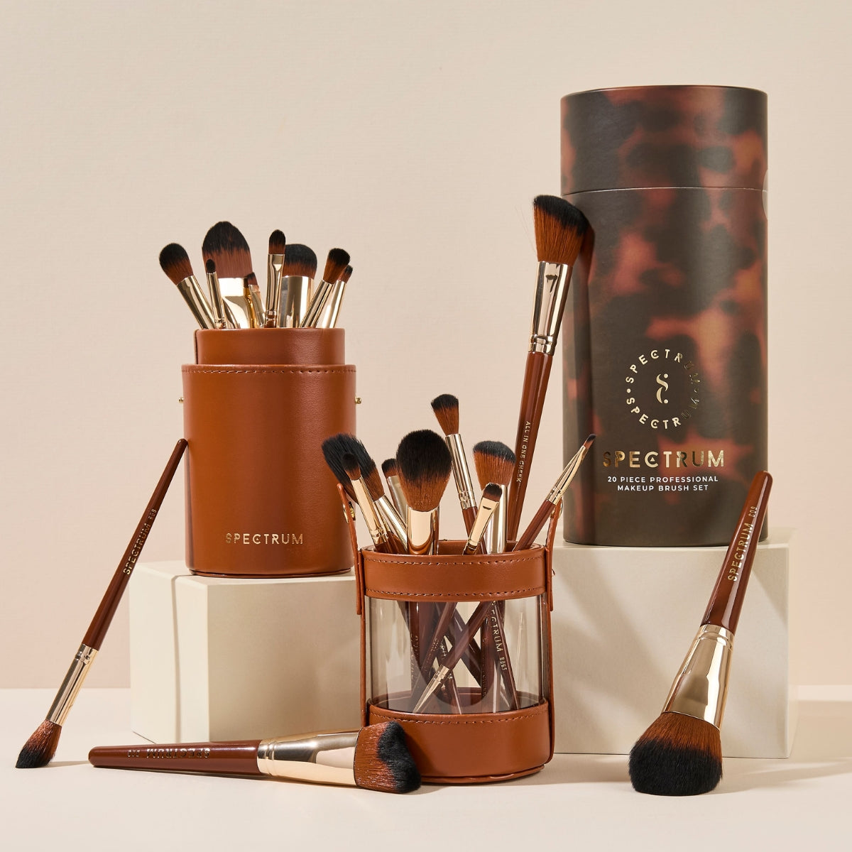 Pantherine Pro 20 Piece Makeup Brush Set – Spectrum Collections