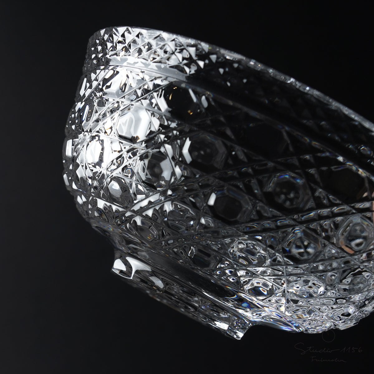 LAUSITZER GLAS】ラウジッツァー 切子鉢 ボウル ハンドカット