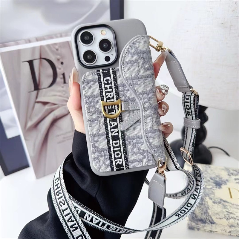 iphone16 ケース ショルダー ハイブランド dior 風 スマホケース