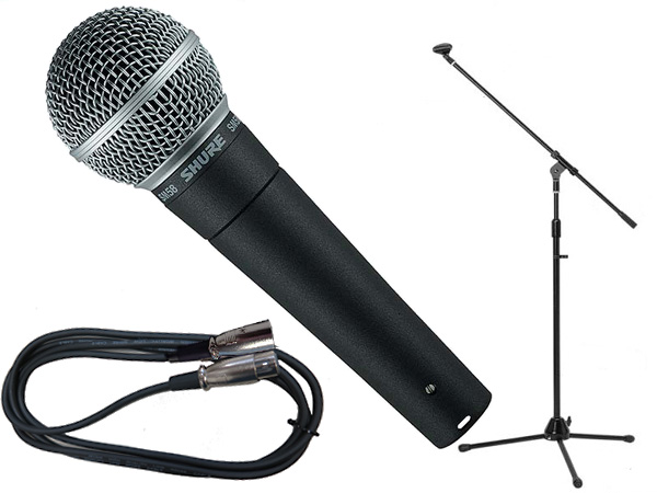 Shure シュアー SM58 卓上スタンド ケーブル ケース付き！ SHURE
