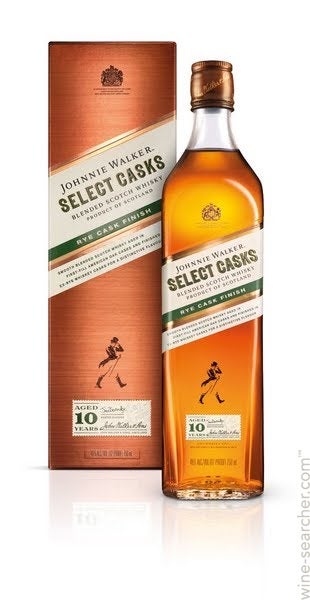 Johnnie Walker 'Select Casks' Rye Cask Finish 10 Year Old Blended
