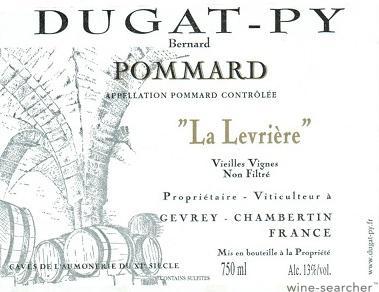 Domaine Dugat-Py Pommard La Levriere Tres Vieilles Vignes, Cote de