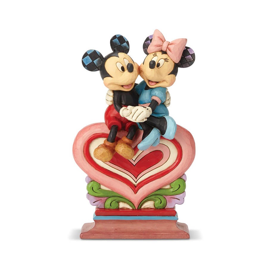 Disney Traditions】ミッキー＆ミニー シッティング オン ハート