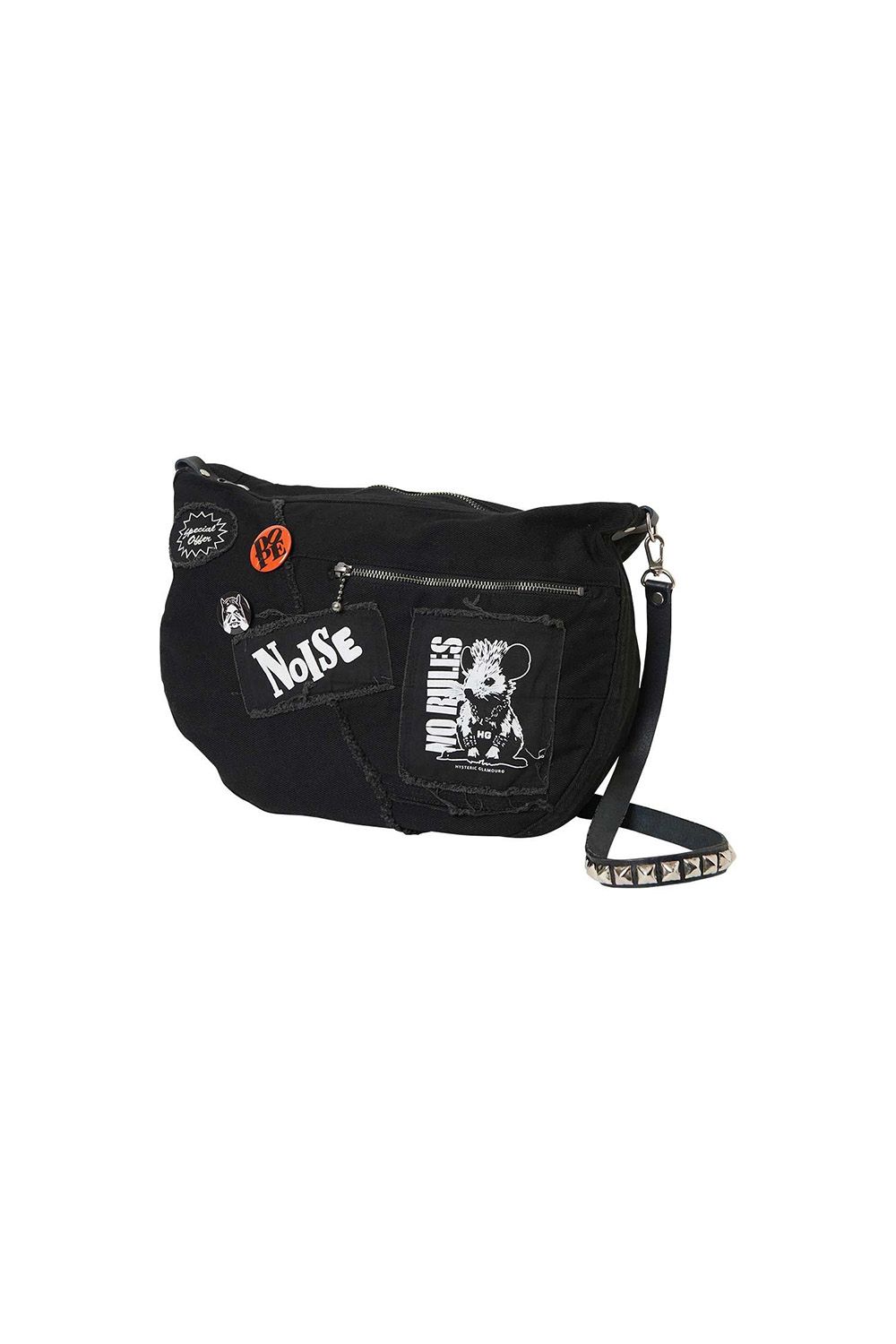 HYSTERIC GLAMOUR - STUDSベルト ショルダーバッグ / ブラック | Tempt
