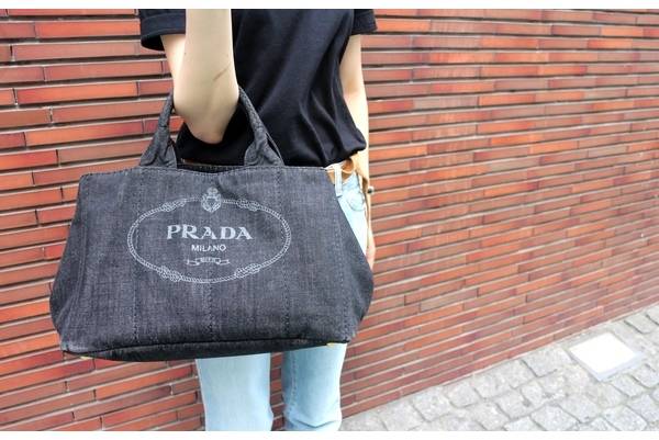 PRADA】プラダCANAPAデニムトート入荷[2015.07.24発行]｜トレファク