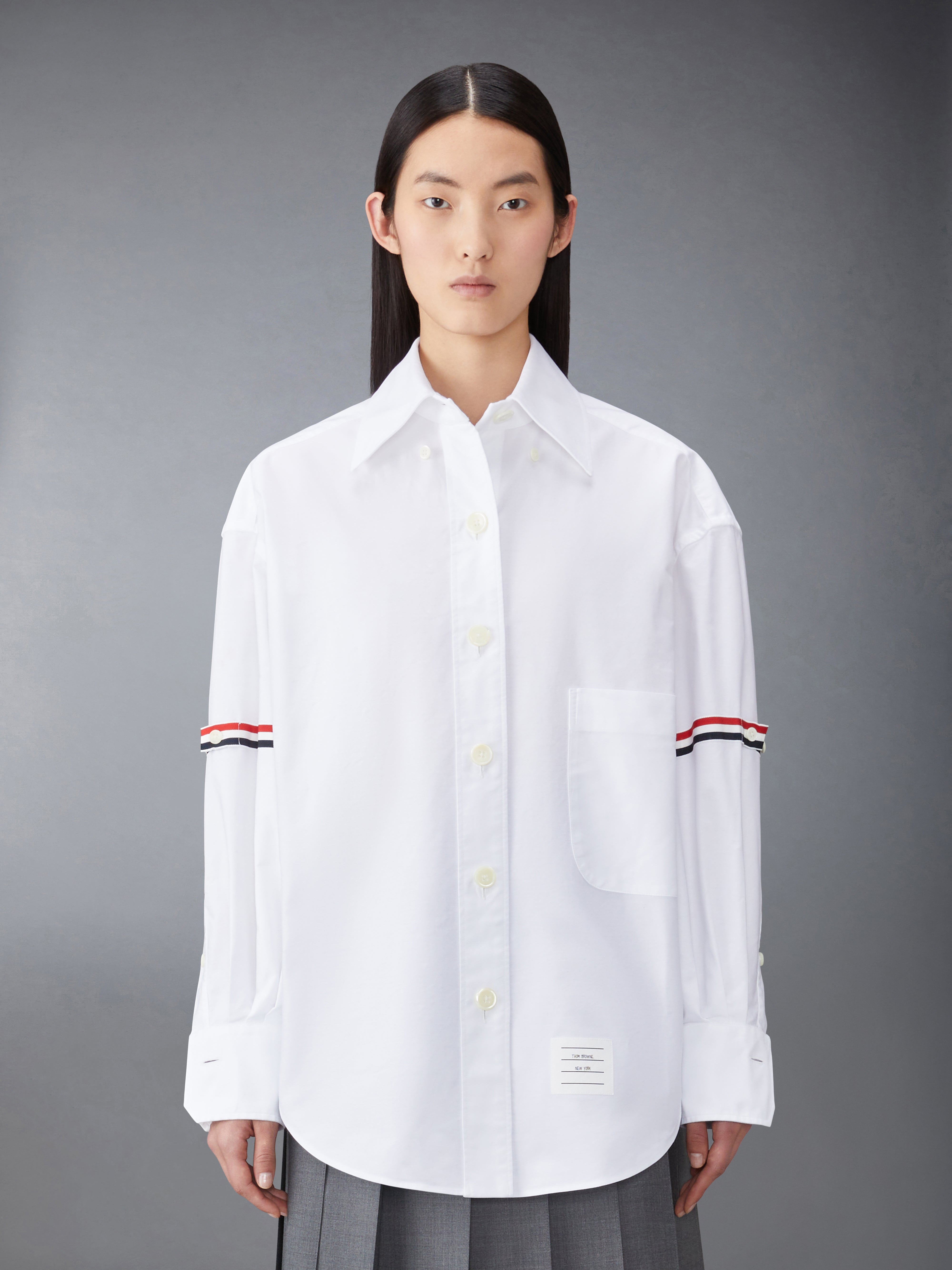 オックスフォード アームバンド スーパーサイズ シャツ | Thom Browne