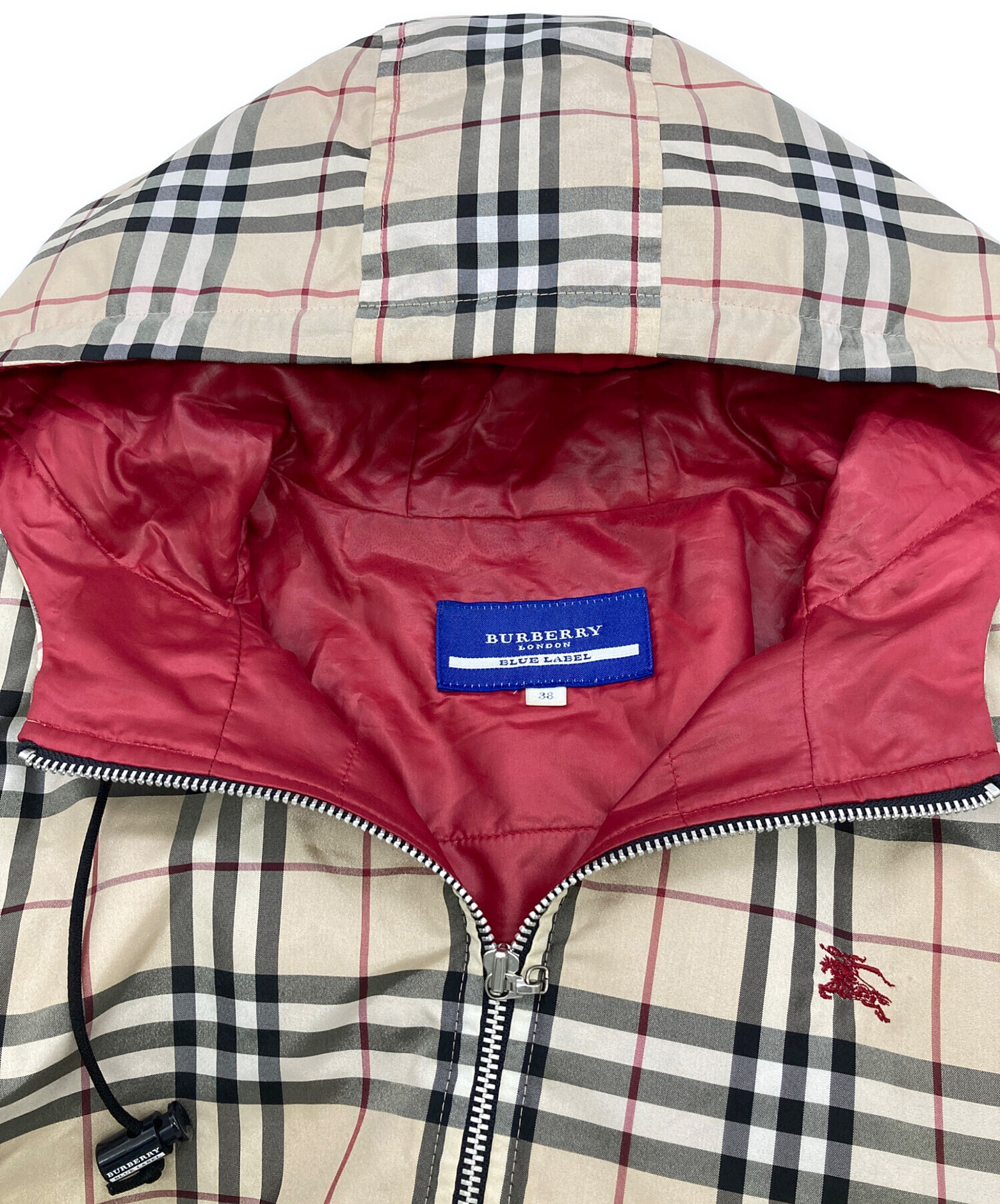 田中 野夫 BURBERRYBLUE LABEL ノバチェック ジャケット 中古・古着