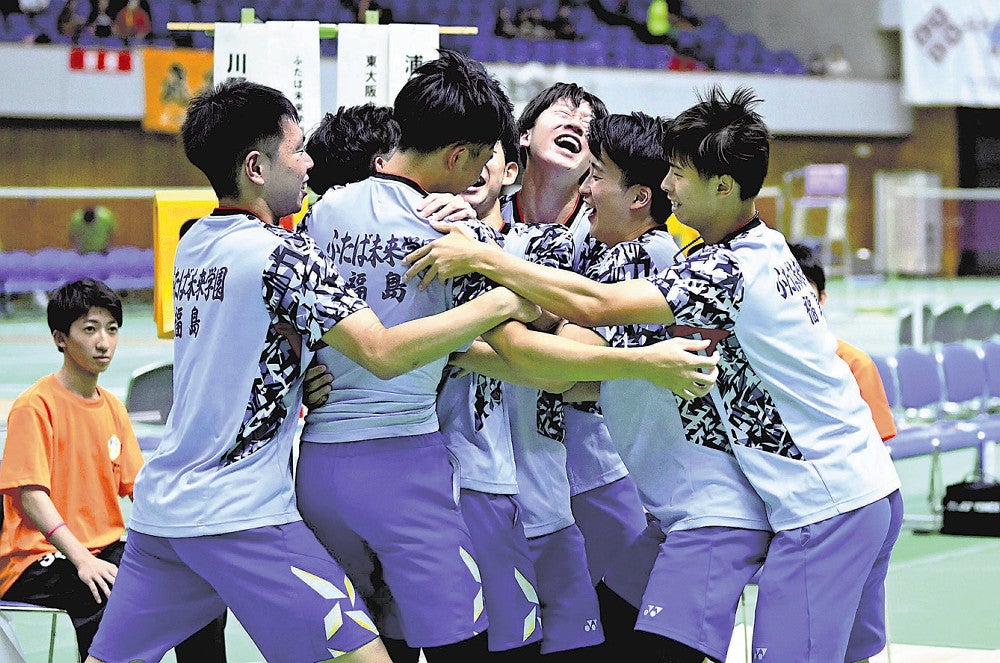 インターハイ：バドミントン男子団体、ふたば未来学園が2年ぶり優勝