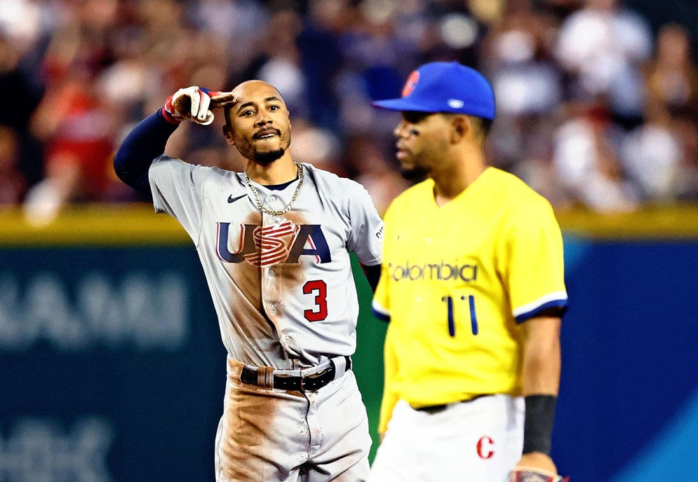 WBC:WBCアメリカ代表ムーキー・ベッツ、不動の1番打者として存在感