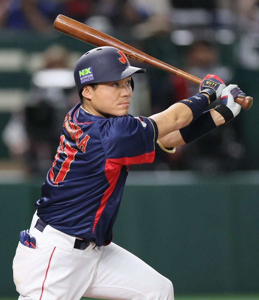 WBC中村悠平、初ヒット含む3安打の活躍「1本打って開幕したいなと