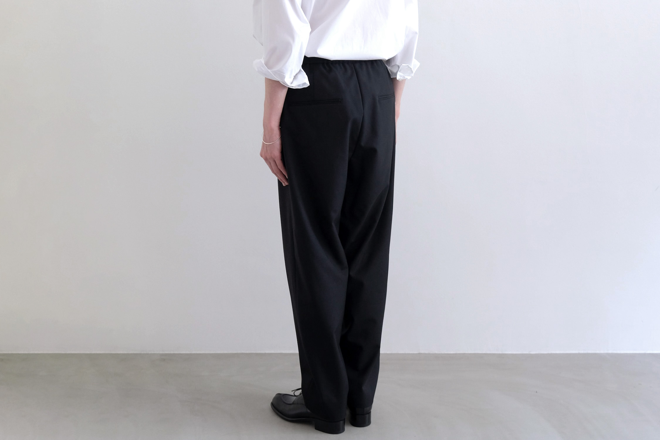 WOOL TROPICAL TAPERED EASY PANTS - WUNDER