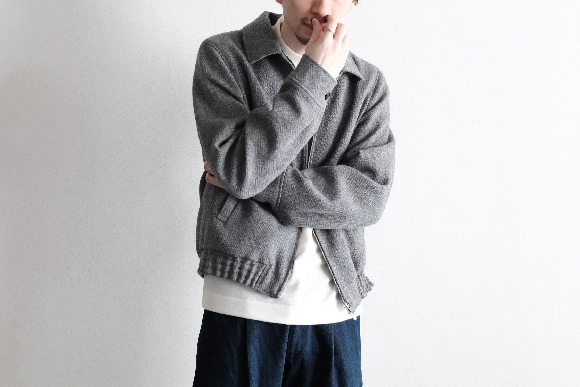 TWEED ZIP UP JACKET - WUNDER
