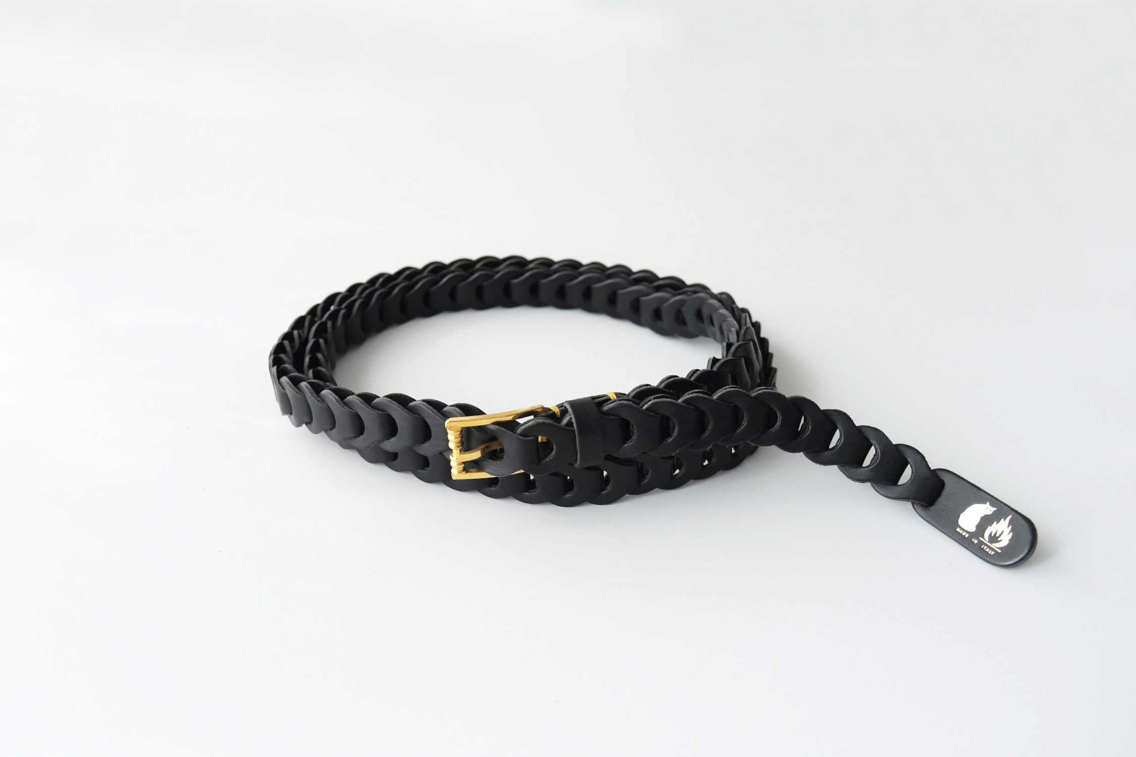 FULL HAND MADE BELT with vintage buckle - WUNDER