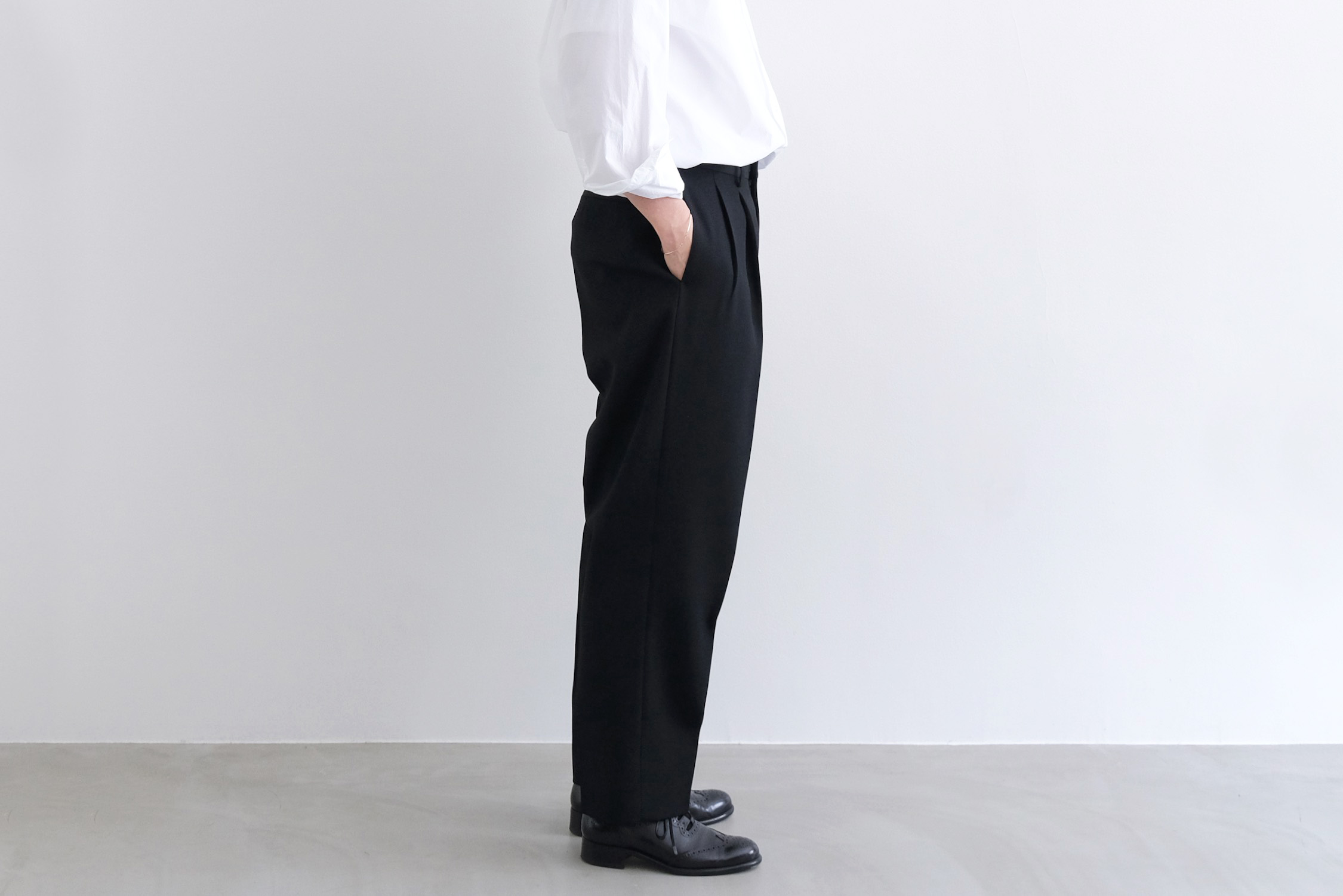 George” 2 PLEATED TROUSERS - WUNDER