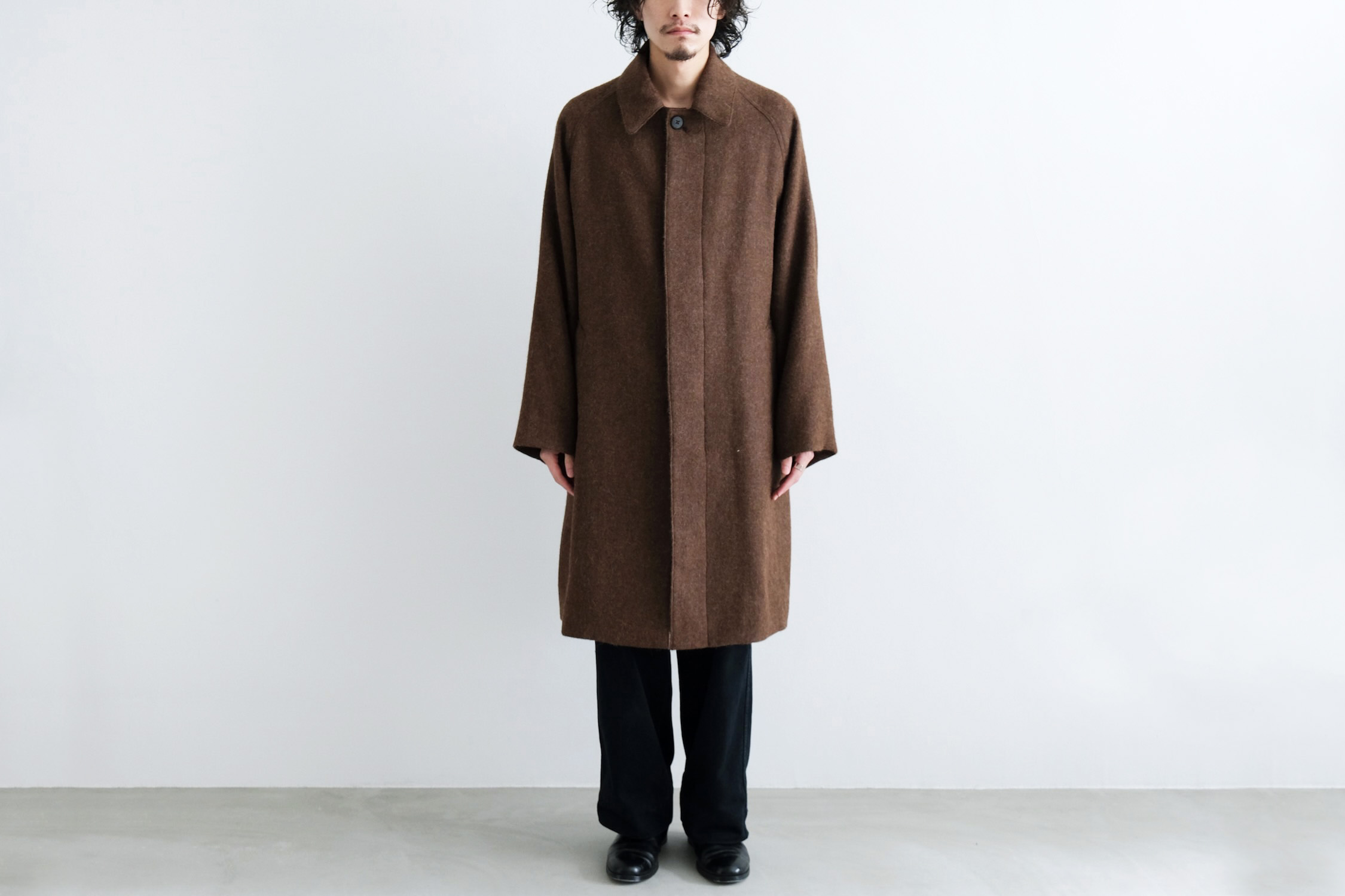 NATURAL NEP 二重織 BALMACAAN COAT - WUNDER