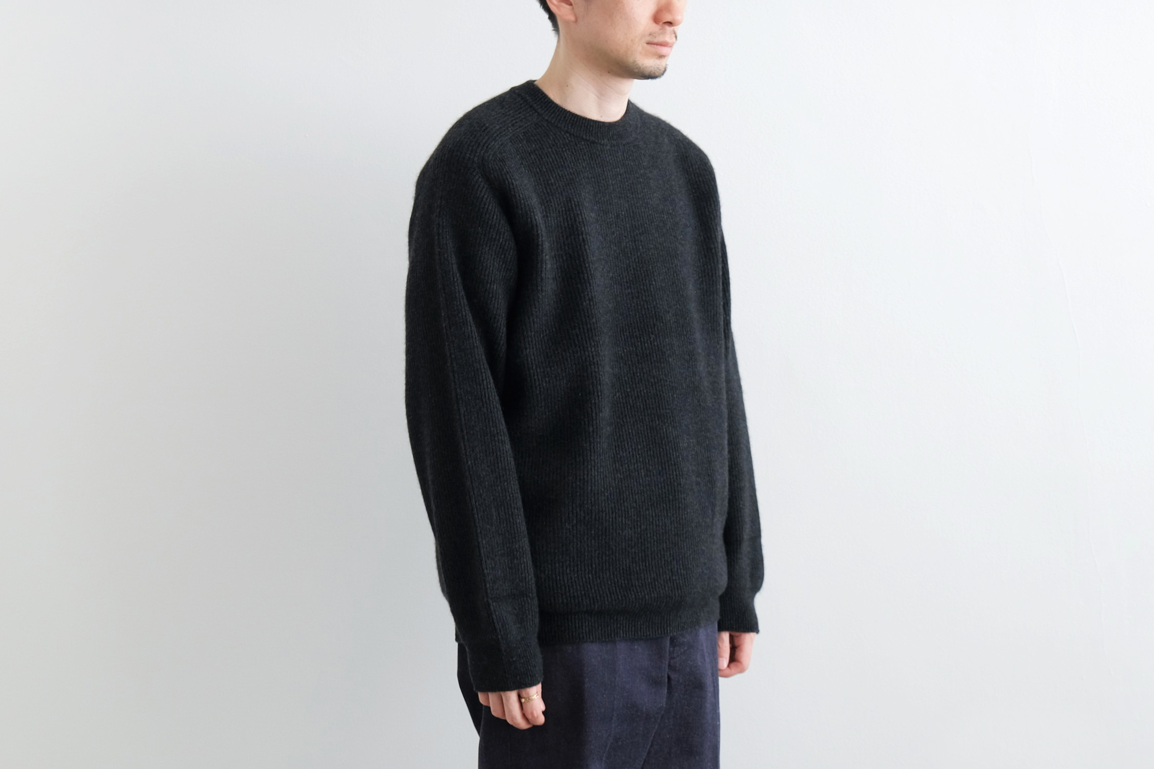 INNOCENT CASHMERE RIB CREW - WUNDER
