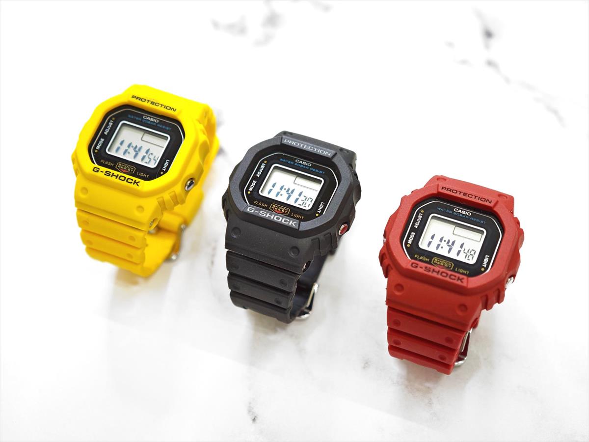 カシオ G-SHOCK nano DWN-5600-1JR 1/10サイズ ミニスクエア 20気圧
