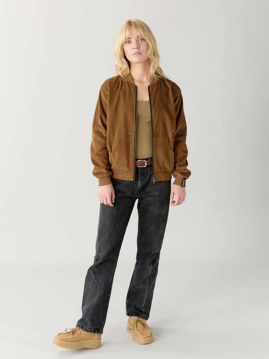 Elsa Reversible Bomber Jacket Paisley/Caramel