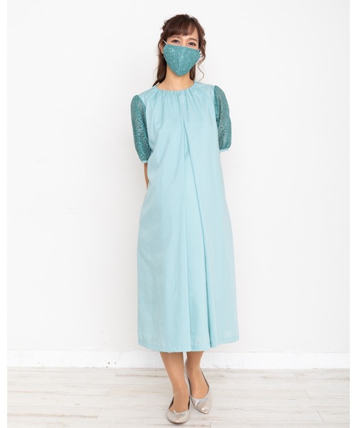 マタニティ 「BREEZE CROSS CLOSET」マスク付き抗菌ワンピース