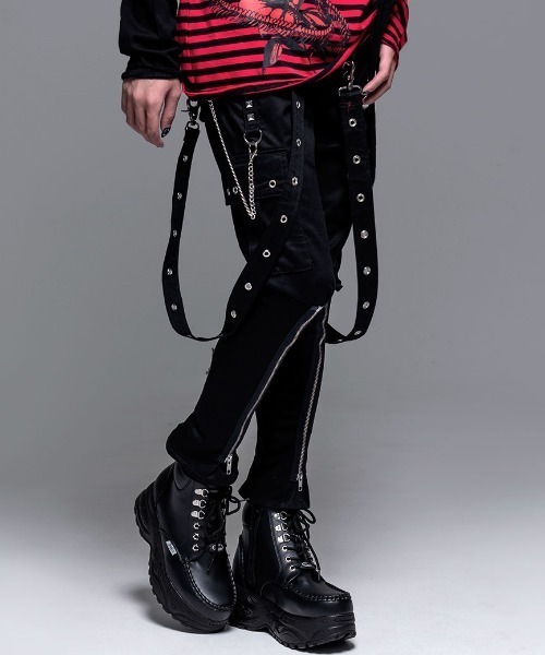 カーゴパンツ 「CIVARIZE/シヴァーライズ」サスペンダー付きボンテージ