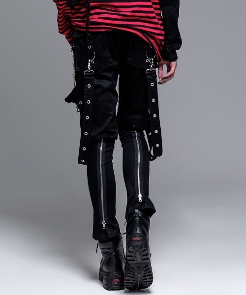 カーゴパンツ 「CIVARIZE/シヴァーライズ」サスペンダー付きボンテージ