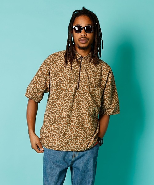 BURLAP OUTFITTER（バーラップアウトフィッター） シャツ S/S HALF ZIP