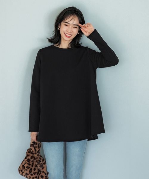 coca（コカ） チュニック 裏起毛Aラインチュニック レディース