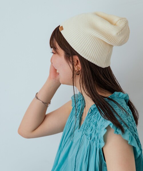 SHIPS any ニット帽 ニットキャップ any: ワンポイント ピスネーム