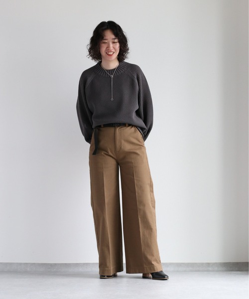 cepo（セポ） チノパン チノストレッチワイドパンツ レディース