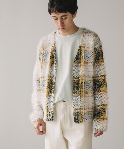 STUSSY（ステューシー） カーディガン HAIRY PLAID CARDIGAN
