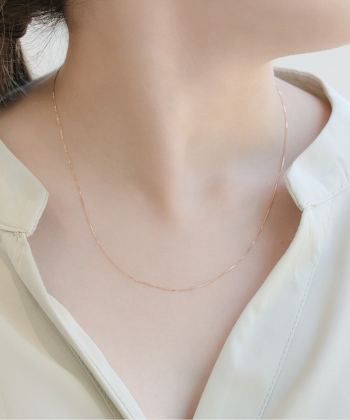 Jewel closet by L&Co. ネックレス K10 スリム ベネチアンチェーン