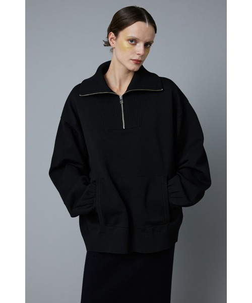 HeRIN.CYE ニット セーター Boy friend half zip tops (ボーイフレンド