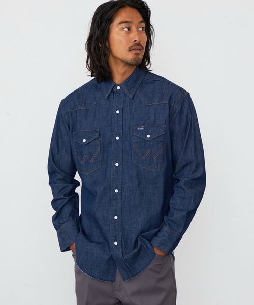 Wrangler（ラングラー） シャツ 127MW ウエスタンデニムシャツ メンズ