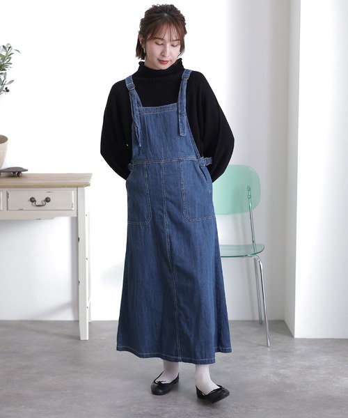 ElegChic スカート デニムサロペットスカート : ZOZOTOWN Yahoo!店