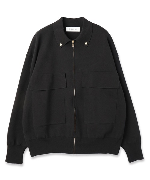 CULLNI（クルニ） ブルゾン アウター Big Pocket Zip Up Knit Jacket