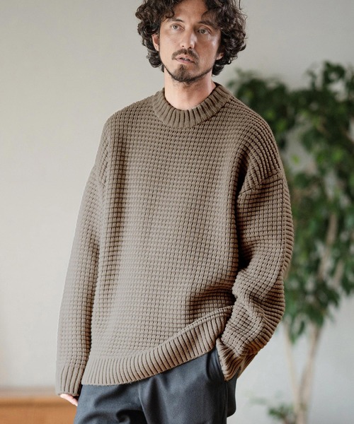 Magine（マージン） セーター ニット mn2780-AZEAMI MOCK NECK KNIT