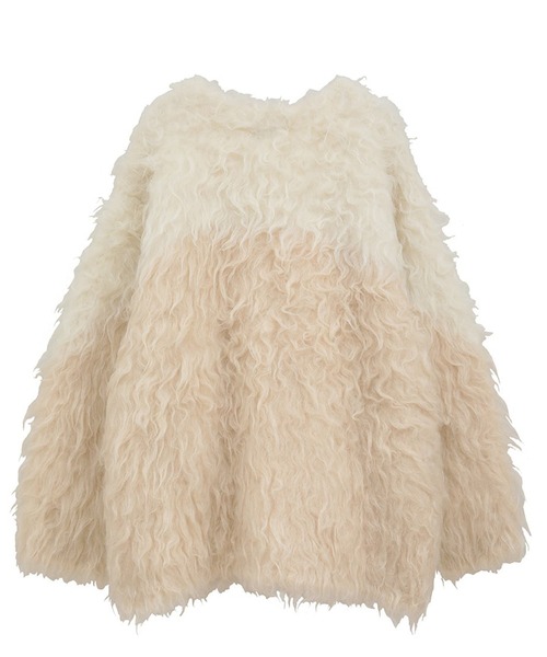 CLANE（クラネ） カーディガン 「CLANE/クラネ」BI COLOR SHAGGY KNIT