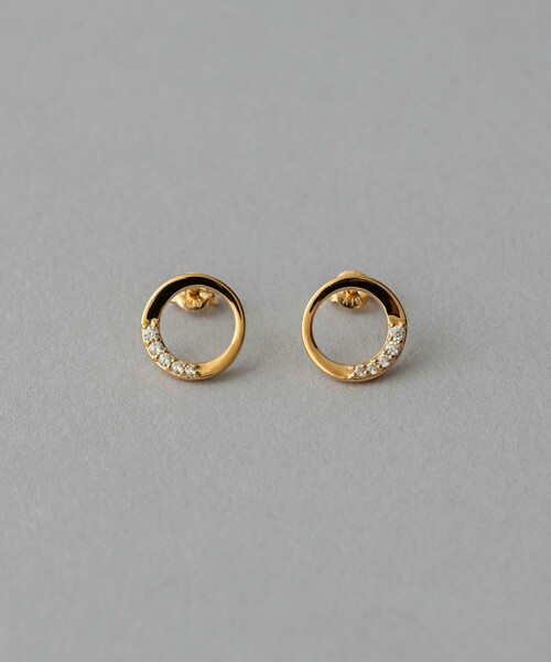 ete（エテ） ピアス ビジュー サークル ピアス レディース : ZOZOTOWN