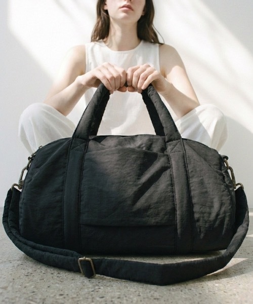 DFFUR. ボストンバッグ 軽量ナイロンボストン「大容量/トラベル/靴