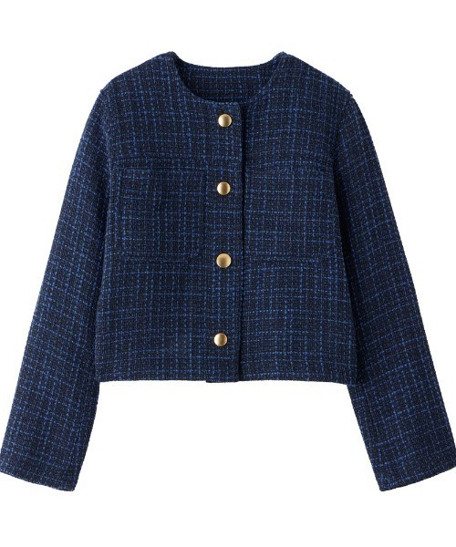 Tuche ジャケット ノーカラージャケット Tuche/トゥシェ ハレの日style
