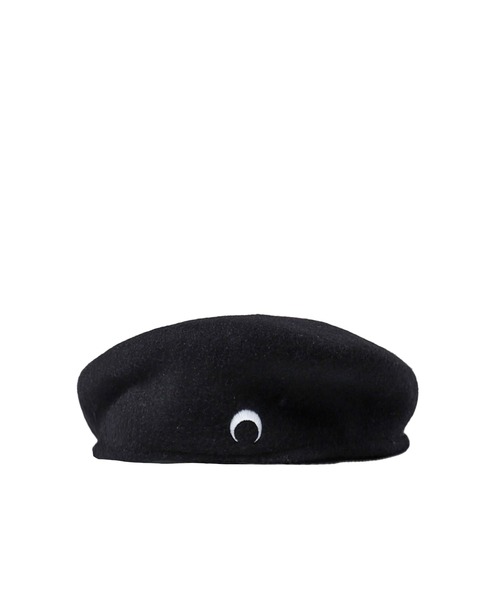 MARINE SERRE（マリーンセル） 帽子 ベレー帽 MOON LOGO FELTED WOOL