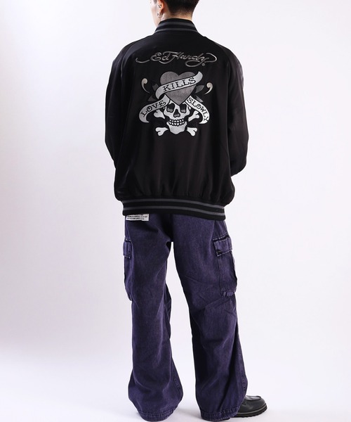 Ed Hardy（エド・ハーディー） スカジャン ラブキル スカジャン メンズ